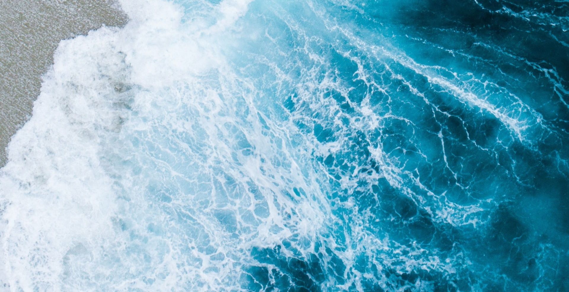 closeup of turquoise ocean water