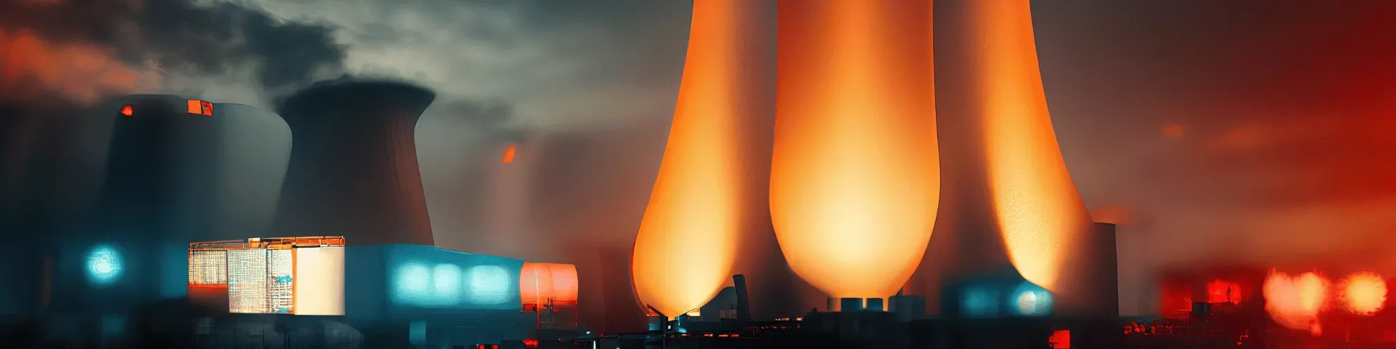 Nuclear power plant producing energy in the UK