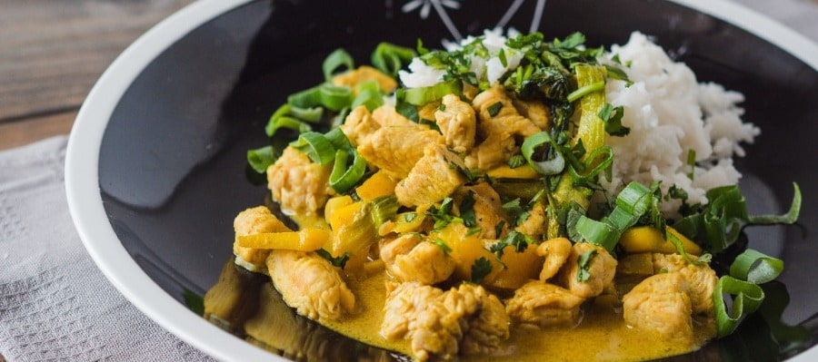 Thai green turkey curry