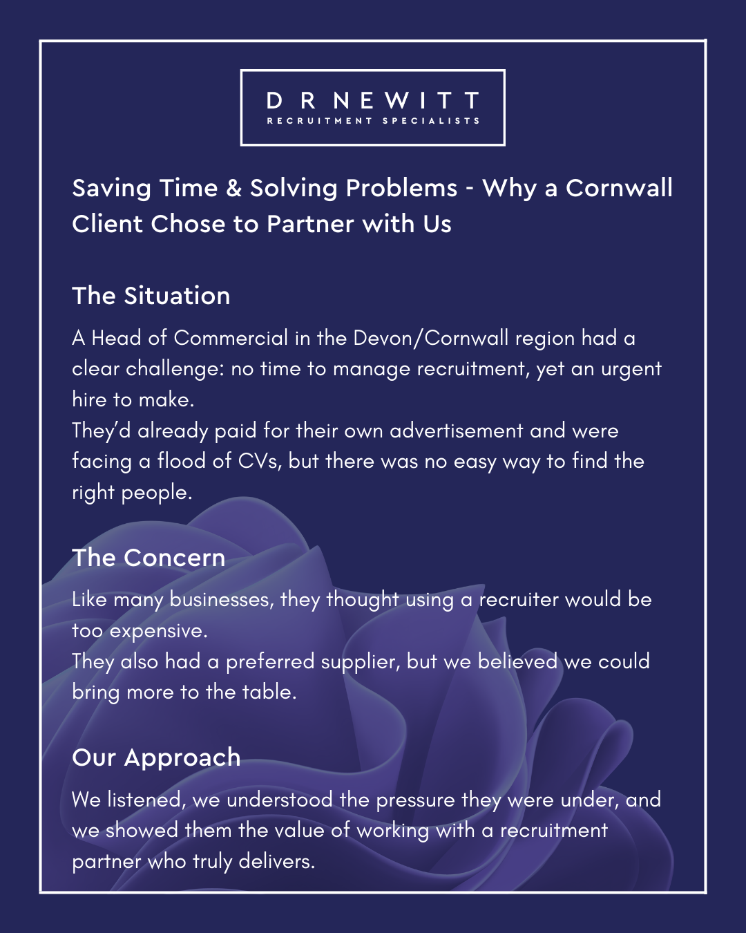 How We Helped a Cornwall Client Save Time · DR Newitt Associates Ltd
